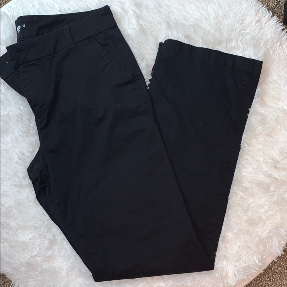 Black bootcut Chino’s